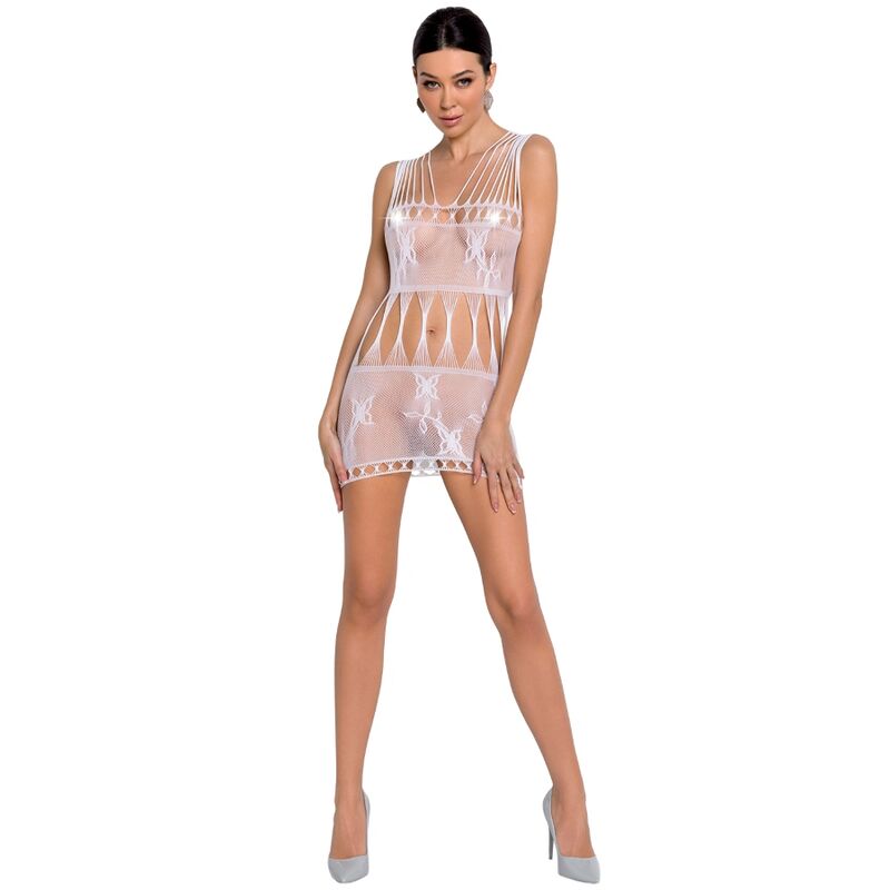 PASSION - WOMAN BS090 BODYSTOCKING BRANCO TAMANHO ÚNICO