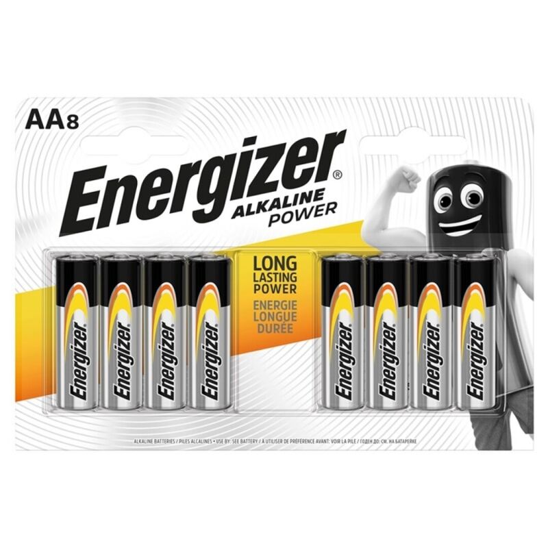 Energizer - Bateria Alcalina AA LR6 8 Unidades
