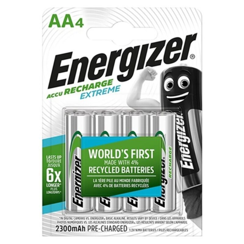 Energizer Bateria Recarregável Extreme HR6 AA 2300mAh 4 Unidades