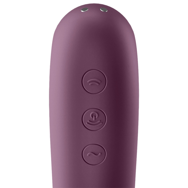 SATISFYER - DUAL KISS ESTIMULADOR CLITORIANO PÚRPURA