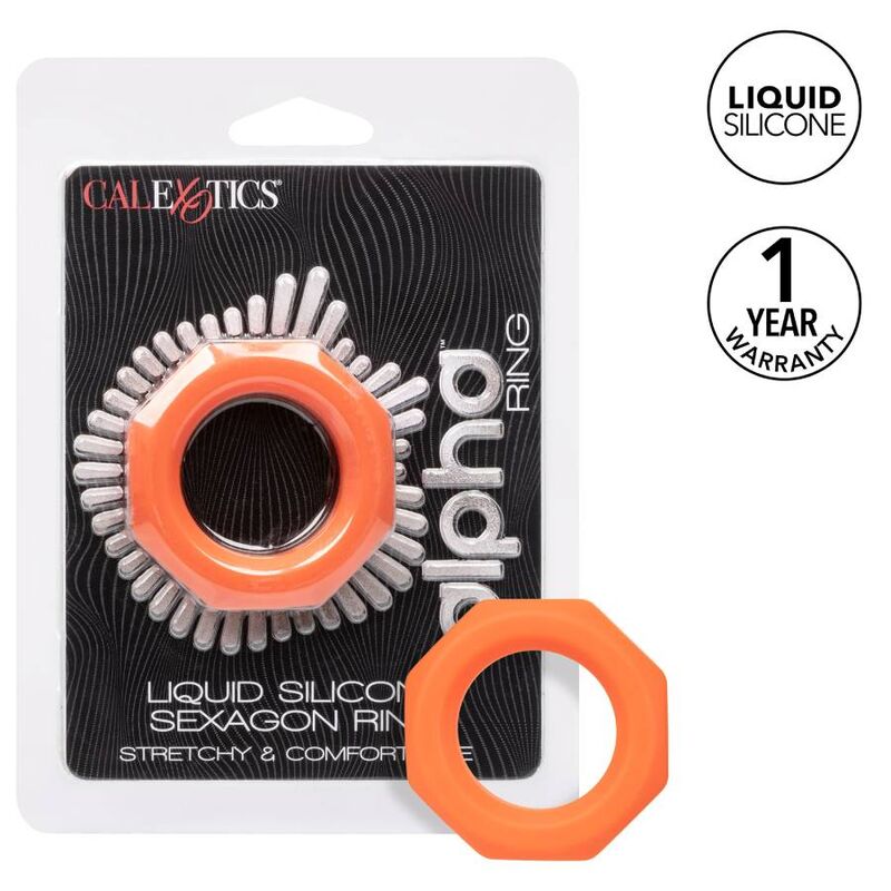 CALEXOTICS - ALPHA SEXAGON RING LARANJA