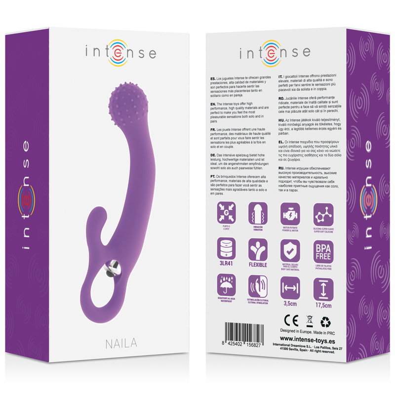 INTENSE - NAILA VIBRADOR SILICONE LILÁS