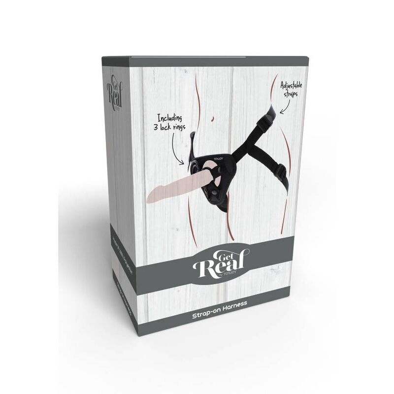 GET REAL - STRAP-ON ARNÊS PRETO