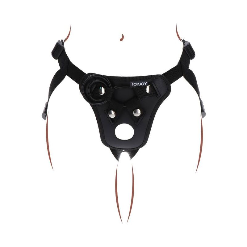 GET REAL - STRAP-ON PLEASURE ARNÊS PRETO