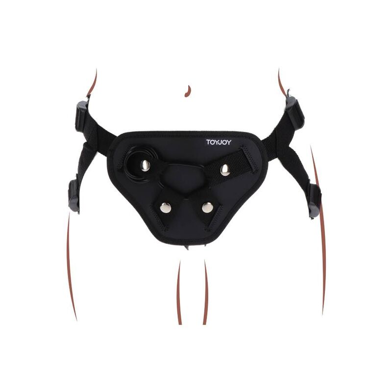 GET REAL - STRAP-ON DELUXE ARNÊS PRETO