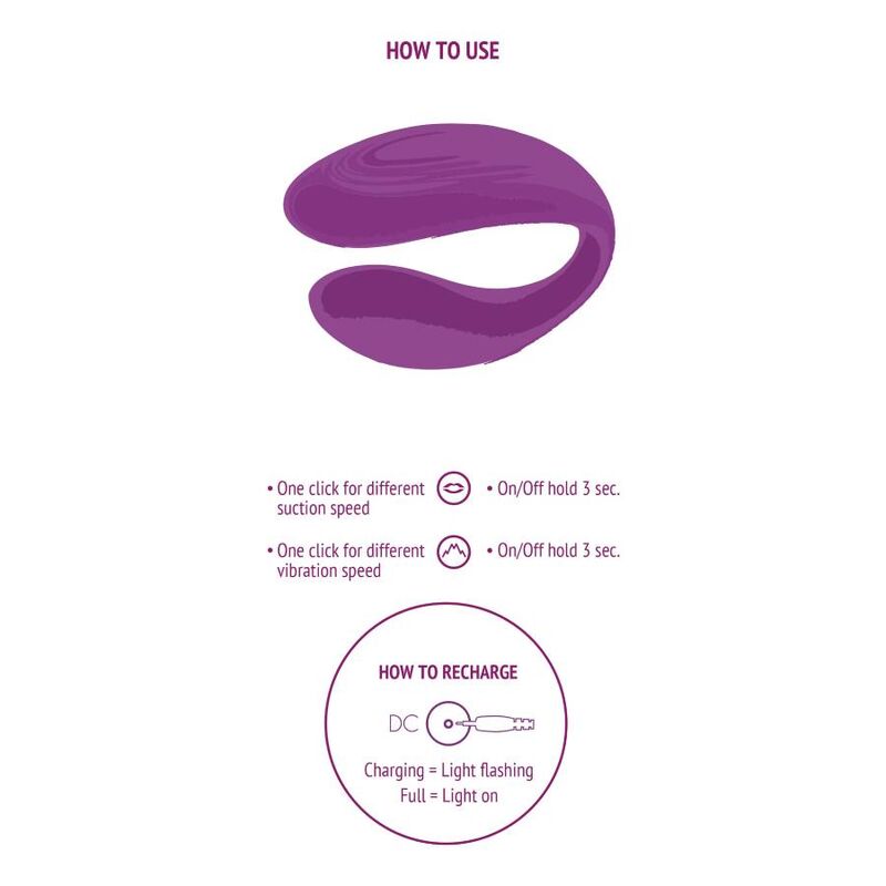 XOCOON - BOUND LOVE VIBRADOR PARA CASAIS ROXO