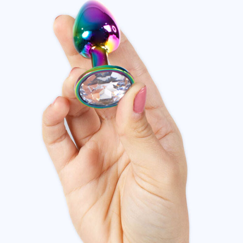 SECRETPLAY - PLUG ANAL EM METAL MULTICOR TAM. S 7 CM
