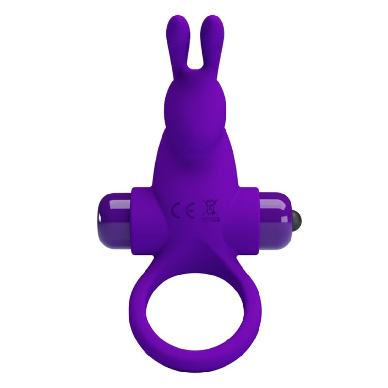 PRETTY LOVE - ANEL VIBRADOR COM COELHO PARA PÊNIS ROXO