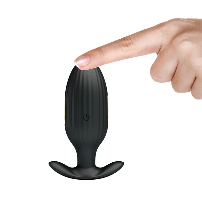 PRETTY LOVE - KELLY PLUG ANAL VIBRADOR RECARREGÁVEL PRETO