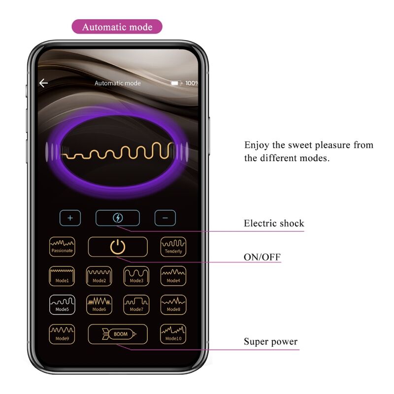 PRETTY LOVE - JEFFERSON PLUG ANAL CONTROLADO POR APP PRETO