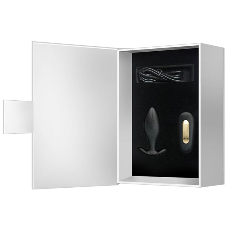 PRETTY LOVE - REGINA PLUG ANAL VIBRADOR RECARREGÁVEL PRETO