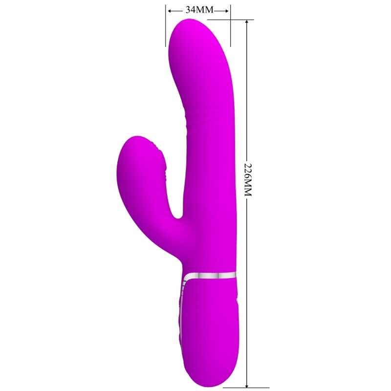PRETTY LOVE - VIBRADOR PONTO G MULTIFUNÇÕES FUCSIA