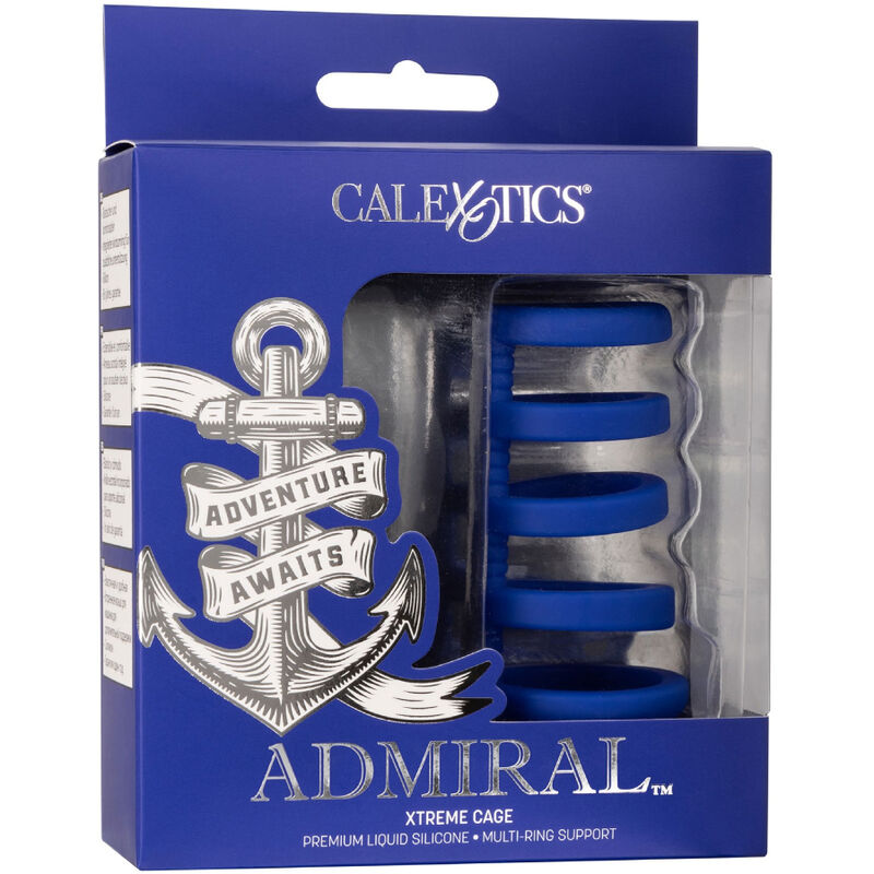 CALEXOTICS - ADMIRAL JAULA XTREME PARA PÊNIS AZUL