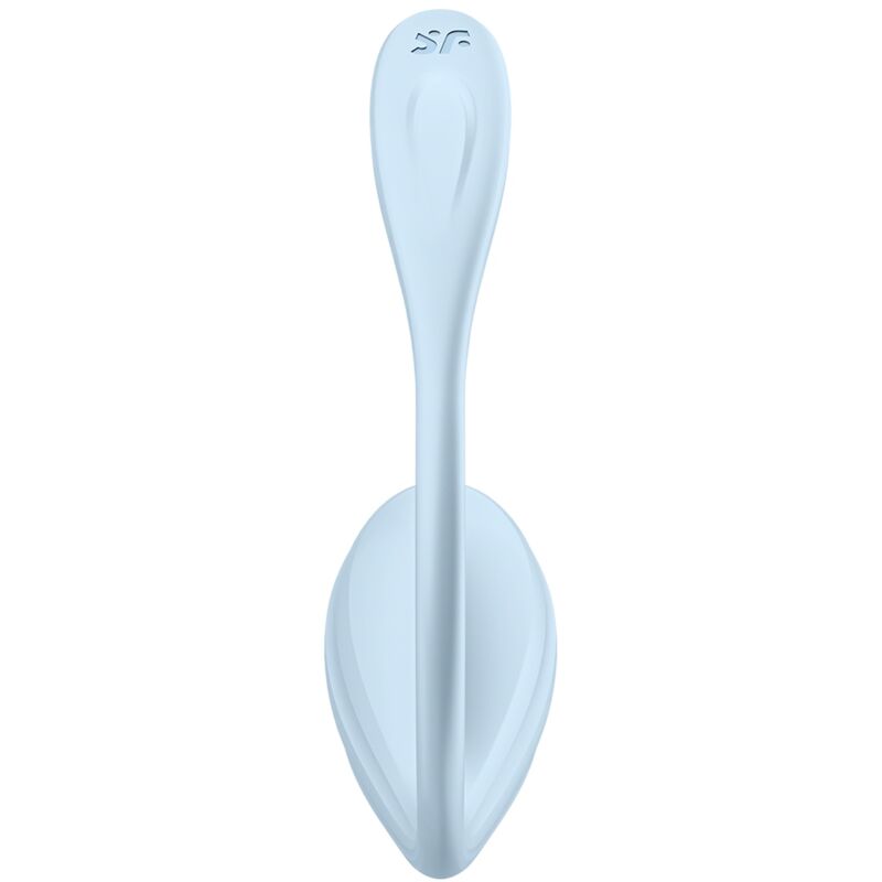 SATISFYER - SMOOTH PETAL ESTIMULADOR PONTO G CELESTE COM APP GRÁTIS