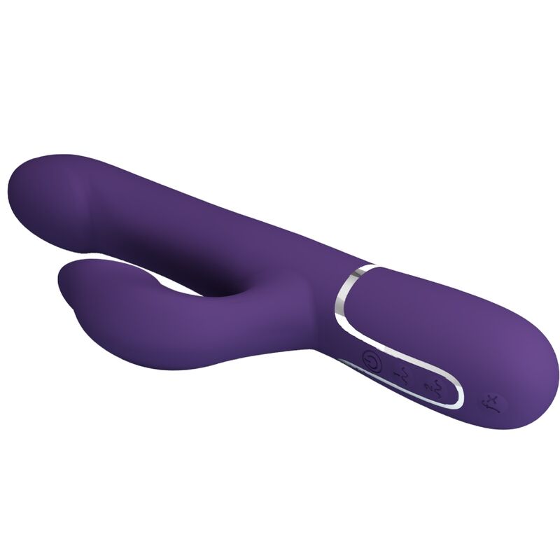 PRETTY LOVE - ZALIN VIBRADOR RABBIT COM PÉROLAS 4 EM 1 ROXO