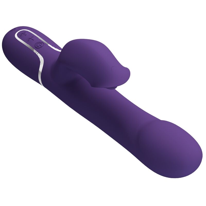 PRETTY LOVE - ZALIN VIBRADOR RABBIT COM PÉROLAS 4 EM 1 ROXO