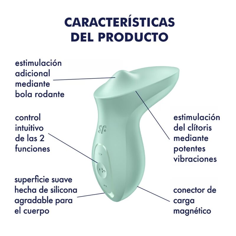 SATISFYER - EXCITERRR VIBRADOR LAY-ON CLITÓRIS MENTA