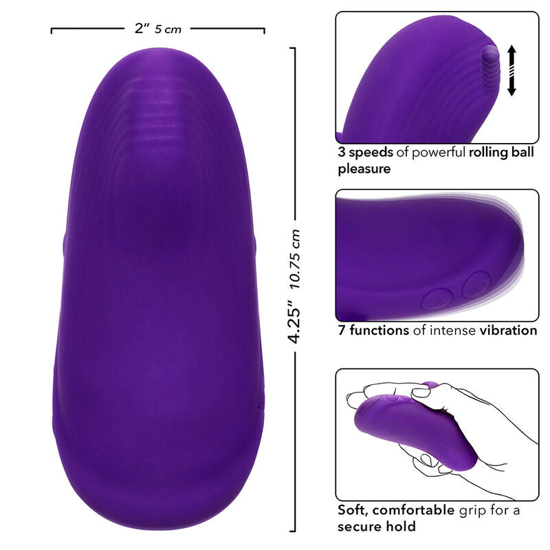 CALEXOTICS - ENVY MASSAJADOR DE BOLA ROLANTE 7 VIBRAÇÕES ROXO