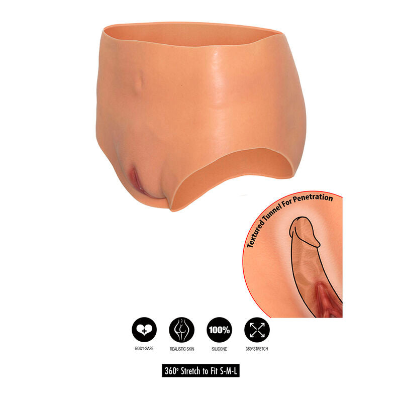 HIDDEN DESIRE - ALTER EGO CUECA VAGINA ABERTA CINTURA ALTA NATURAL