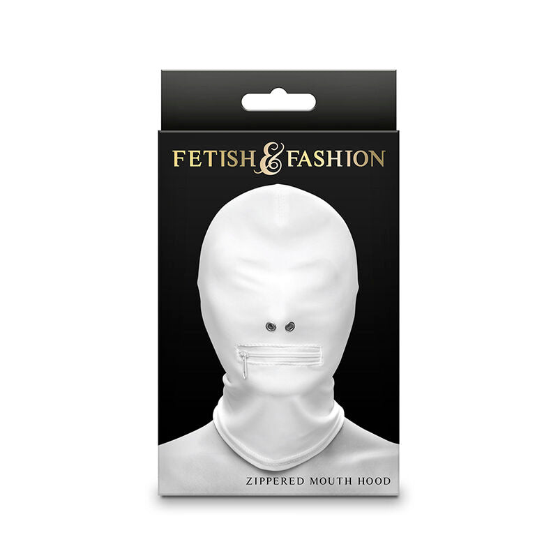 NS NOVELTIES - FETISH & FASHION BALACLAVA COMPLETA COM FECHO EM NYLON BRANCO