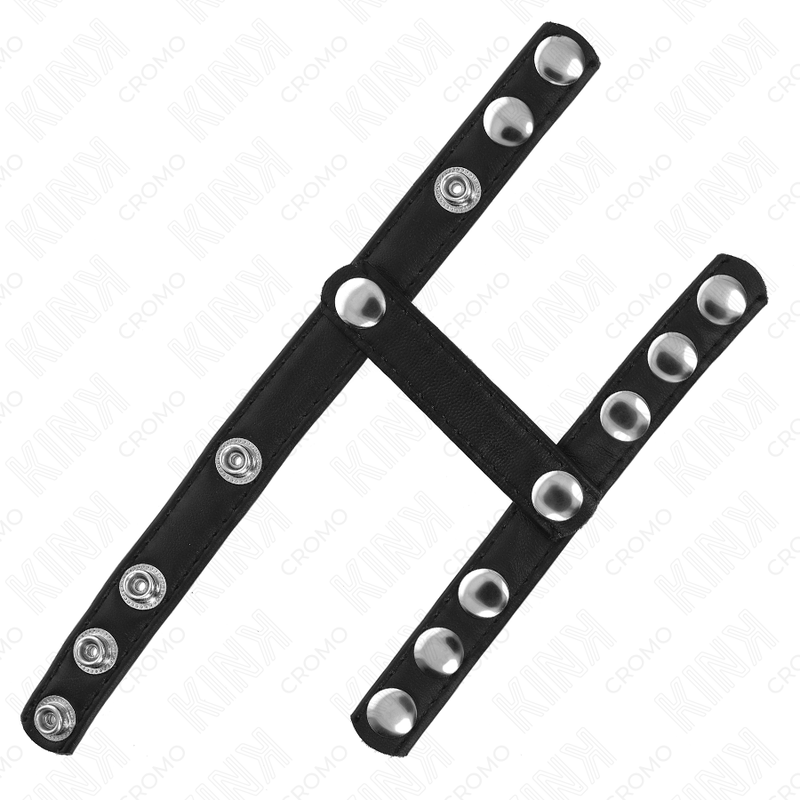 KINK - ANEL PARA PÊNIS COM 3 CORREIAS DIVISÓRIAS DE TESTÍCULOS AJUSTÁVEIS