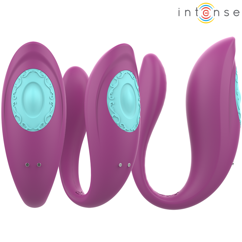 INTENSE - ANNIE ESTIMULADOR & VIBRADOR EM FORMA DE U ROXO COM CONTROLO REMOTO