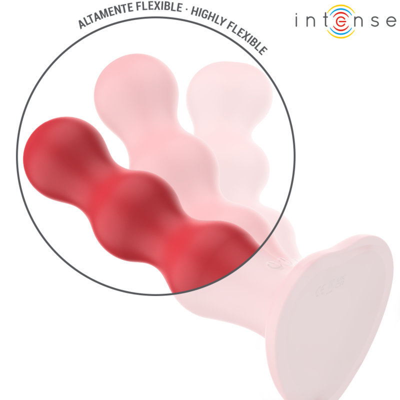 INTENSE - CODY VIBRADOR COM VENTOSA VERMELHO COM CONTROLO REMOTO