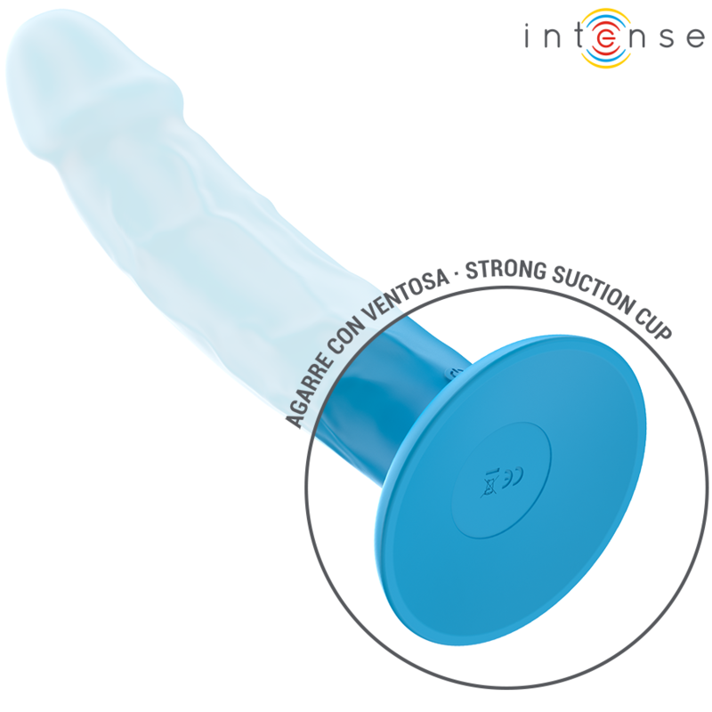 INTENSE - PHOEBE VIBRADOR REALISTA 10 VIBRAÇÕES AZUL COM CONTROLO REMOTO