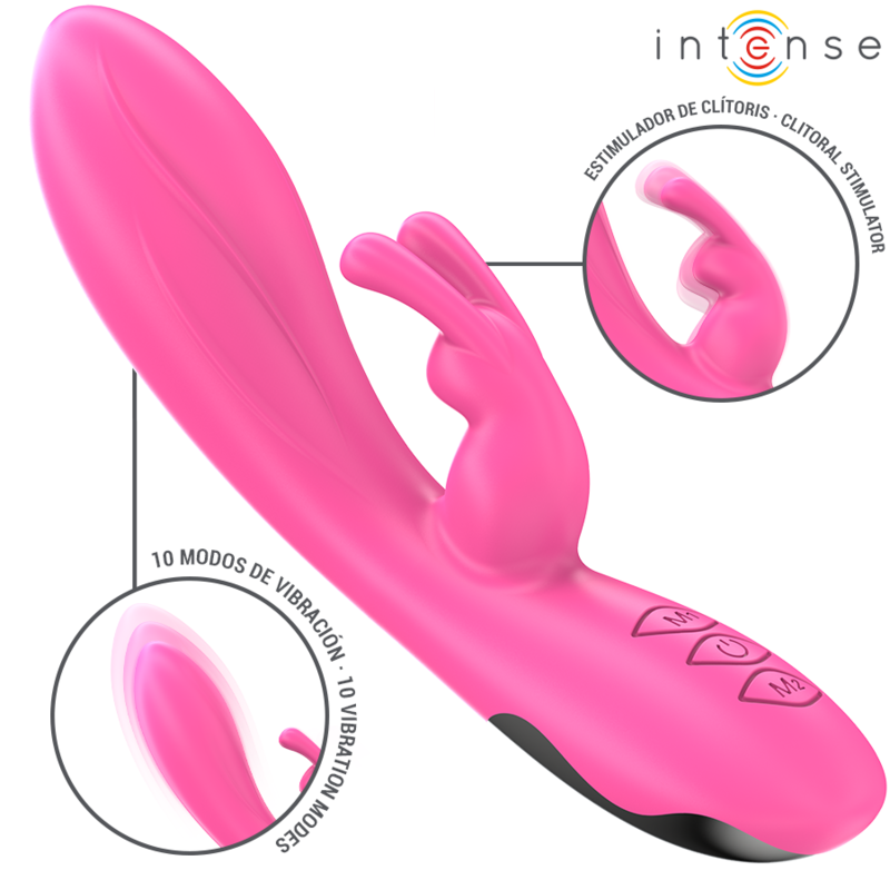 INTENSE - RANDALL VIBRADOR RABBIT 10 VIBRAÇÕES ROSA
