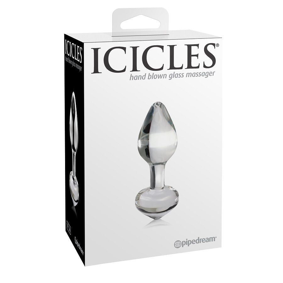 ICICLES - N. 44 PLUG EM VIDRO TRANSPARENTE