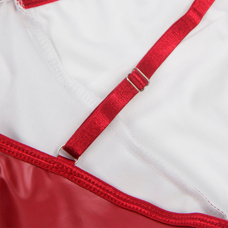 SUBBLIME - 955403 VESTIDO COM ALÇAS EM COURO BORDÔ L/XL