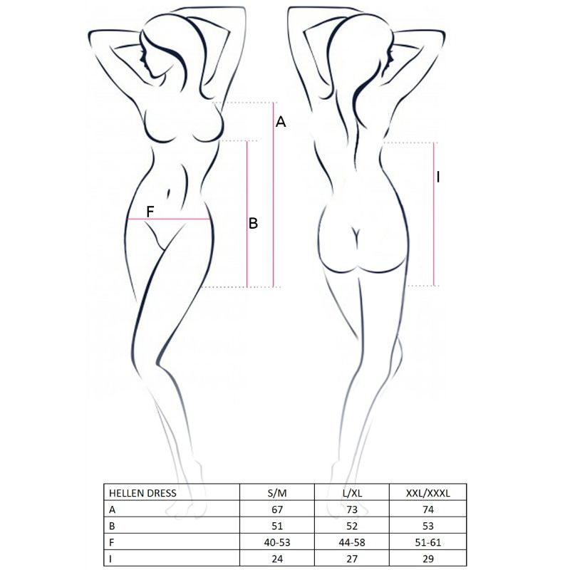 PASSION - VESTIDO E TANGA HELLEN MULHER TAMANHO S/M