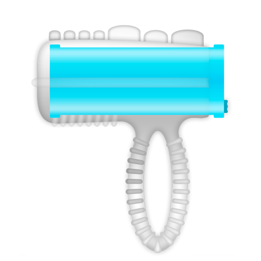 CASUAL LOVE - ANEL TONGUE VIBRANTE AZUL - Sex Shop Sexy