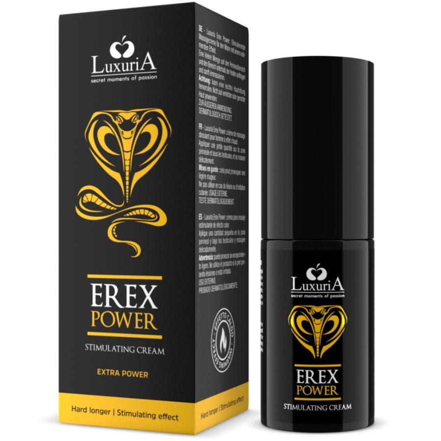 INTIMATELINE LUXURIA - EREX POWER CREME PARA EREÇÃO 30 ML