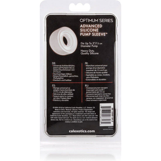 CALEXOTICS - RECARGA DE FUNDA EM SILICONE TRANSPARENTE PARA BOMBA