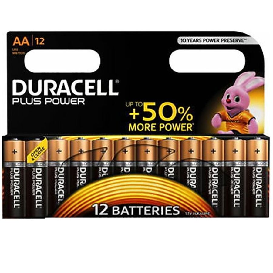 Duracell - Bateria Plus Power AA LR6 12 Unidades