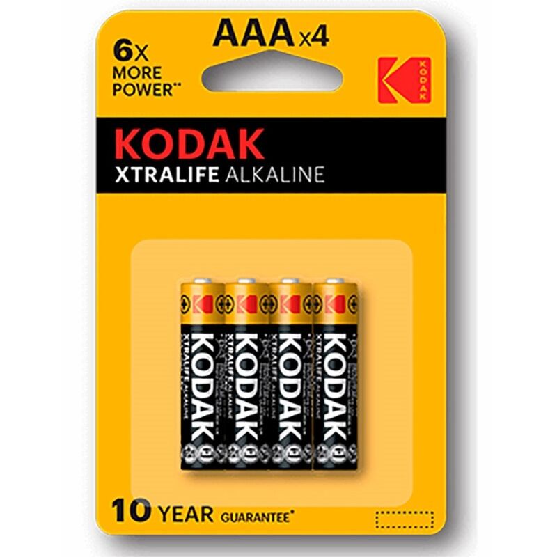 KODAK - BATERIA ALCALINA XTRALIFE AAA LR03 PACK DE 4