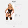 OBSESSIVE SHARLOTTE CORSET AND THONG BLACK / LADIES UNDERWEAR