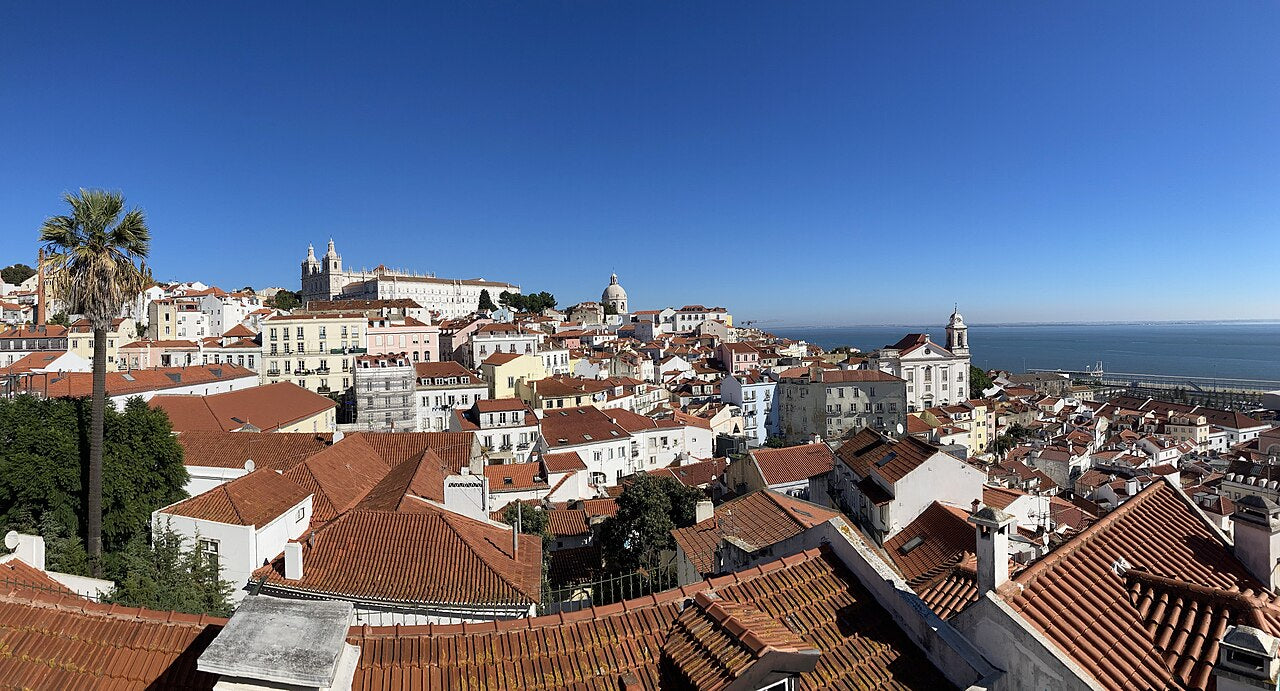 Sex shop barata em Portugal: vista panorâmica de Lisboa