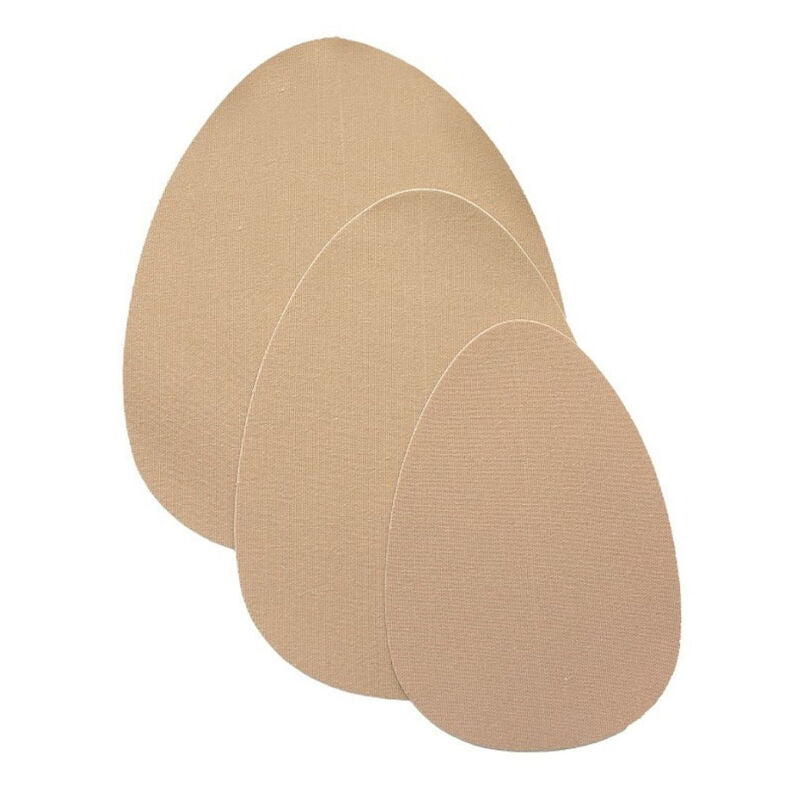 BYE-BRA - BREAST LIFT + 3 PAIRS OF NIPPLE COVERS IN BEIGE SATIN A/C CUP