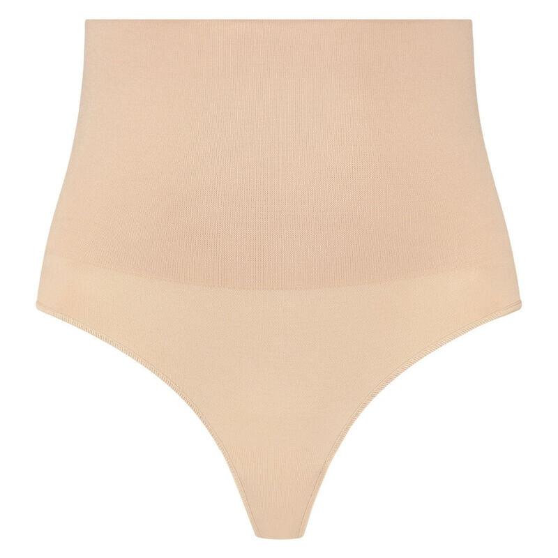 BYE-BRA - FAJA SEM COSTURAS ESTILO TANGA BEGE TAMANHO S