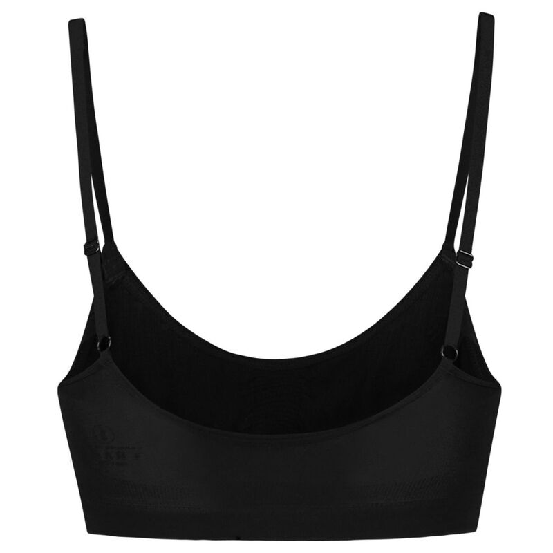 BYE-BRA - BLACK SEAMLESS MEDIUM CONTROL BRA SIZE XL