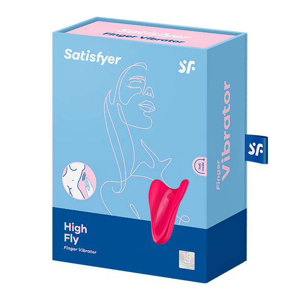 Satisfyer - Vibrador De Dedo High Fly Fúcsia