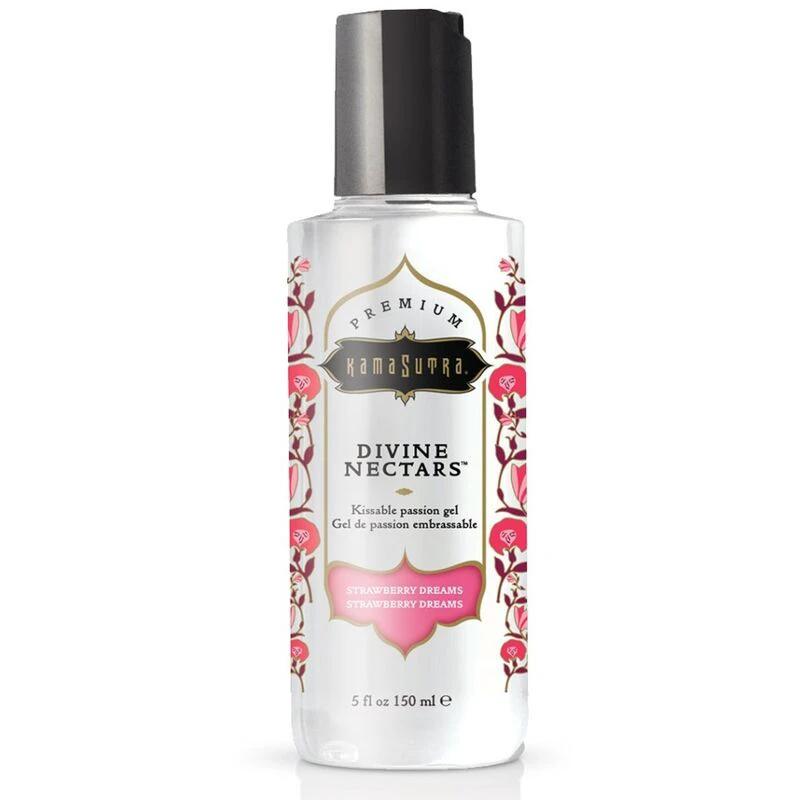 NÉCTARES DIVINOS LUBRIFICANTE MORANGO SONHO 150 ML - Sex Shop Sexy