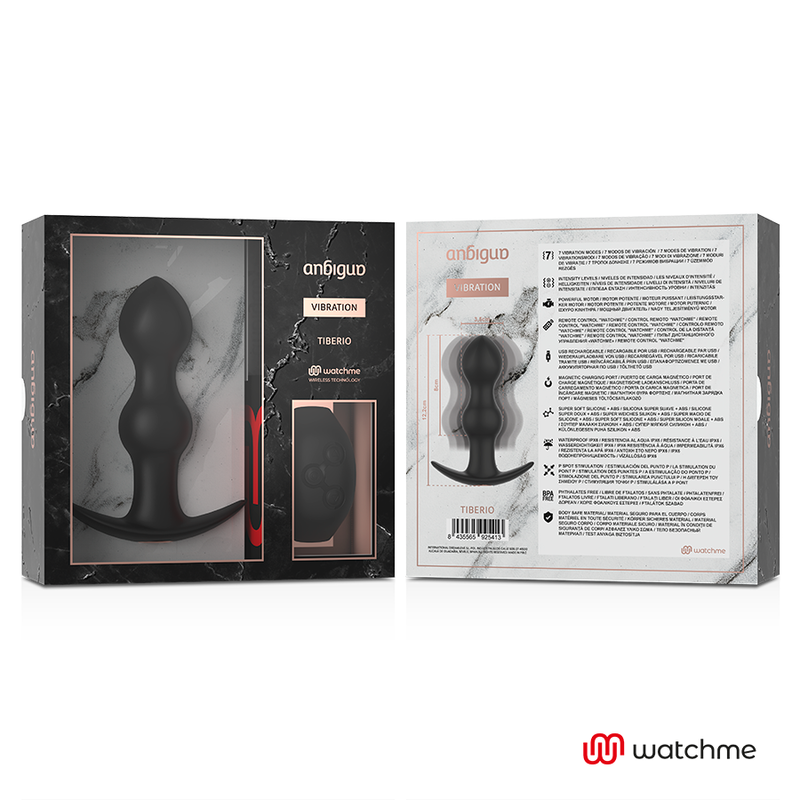 Anbiguo - Plugue De Controle Remoto Watchme Vibrador Anal Tibério