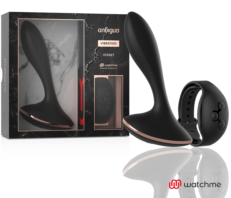 Anbiguo - Watchme Controle Remoto Vibrador Anal Plug Vernet