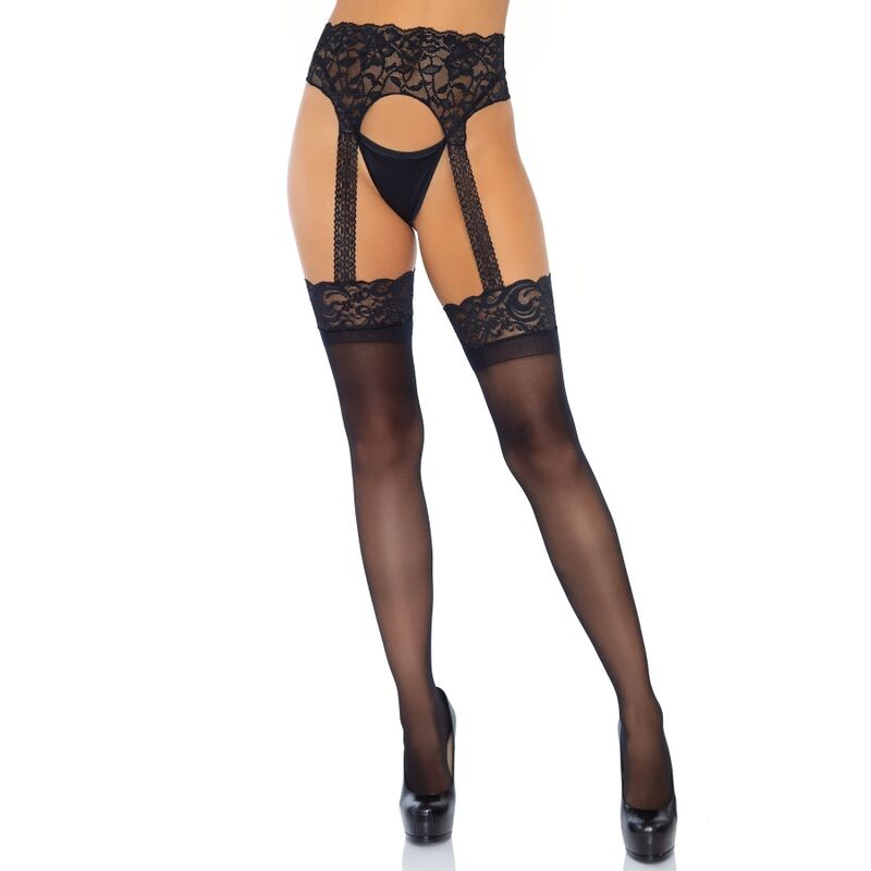 Leg Avenue - Meia Opaca Garterbelt Tamanho Único