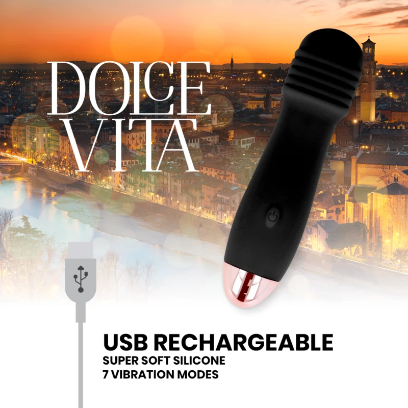 VIBRADOR RECARGÁVEL TRÊS 7 VELOCIDADES - Sex Shop Sexy