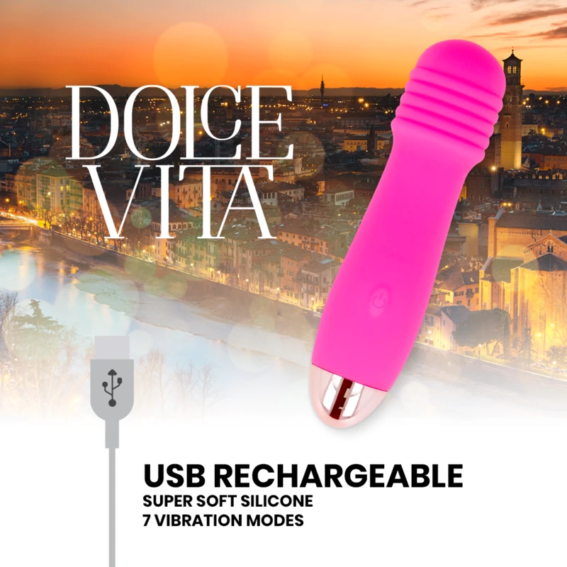 VIBRADOR RECARGÁVEL TRÊS 7 VELOCIDADES - Sex Shop Sexy