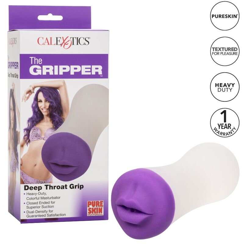 CALEXOTICS - DEEP THROAT GRIP MASTURBATOR MOUTH